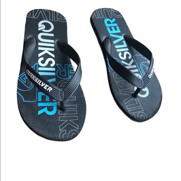 Kids quicksilver flip flops original brand size 2/3 - Picture 3 of 4